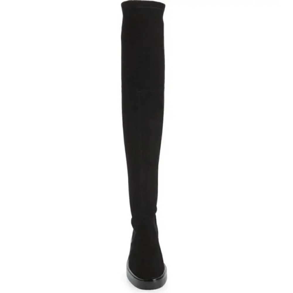 💕STUART WEITZMAN💕 Mara Over the Knee Boot ~ Black Suede 8.5 New Without Box